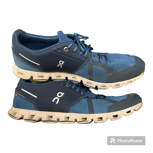 On Running Other - ON Cloud Running flow Men’s Size 11.5 EU 46 Blue Sneakers Shoes Active Athletic